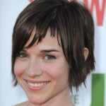 Convertible Fun Bangs hairstyle dark brown hairs