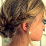 French Braided  Bun Hair style