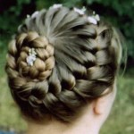 French Braided Bun Hair  style