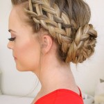 French Braided -Bun Hairstyle