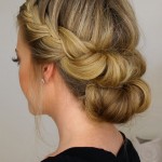 French  Braided Bun Hairstyle