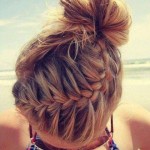 French Braided  Bun Hairstyle