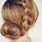 French Braided Bun Hairstyle