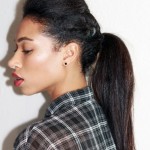 Simple Braid With Poof Hairstyle