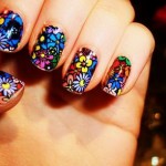 Funky Party Girly Nail Art – Nail Art Guide