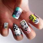 Funky Party Girly Nail Art – Nail Art Guide