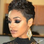 short haircut style for black women