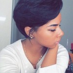 short haircut style for black women