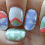 Trendy Triangles nail art design triangle nails 043