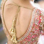 Deep back neck blouse designs for your sari