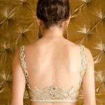 Deep back neck blouse designs for your sari