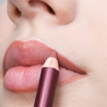 lip liner application attractive lips