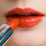 orange lipstick for attractive lips