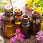 essential oils and medical flowers herbs