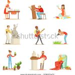 stock-vector-adult-people-and-their-creative-and-artistic-hobbies-series-of-cartoon-characters-doing-their-558972472