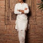 mens kurta shalwar online white